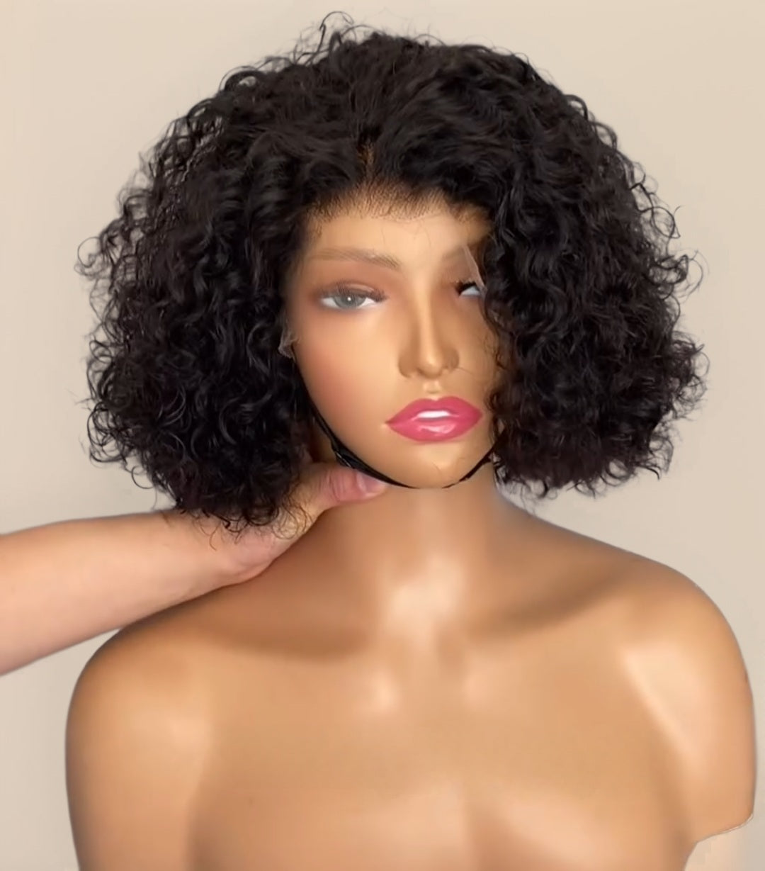 Natural Black Curly Wig