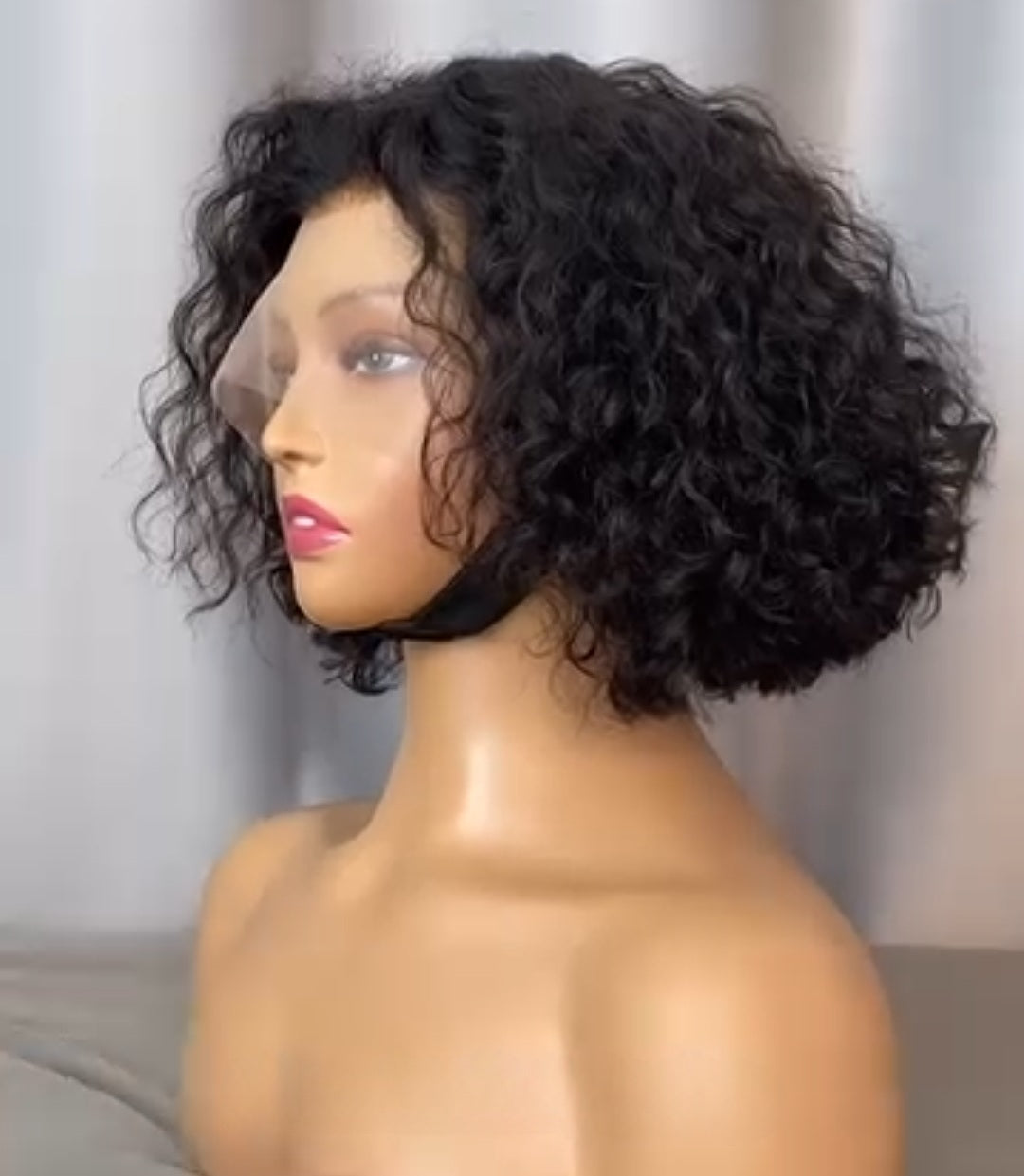 Natural Black Curly Wig