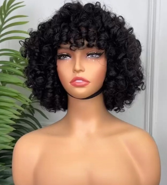 Amazing Curly Short Wig - 100% Virgin Hair