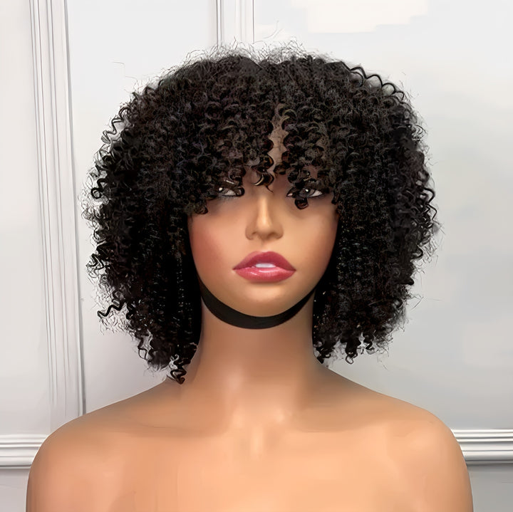 Afro Curl Wig With Bang