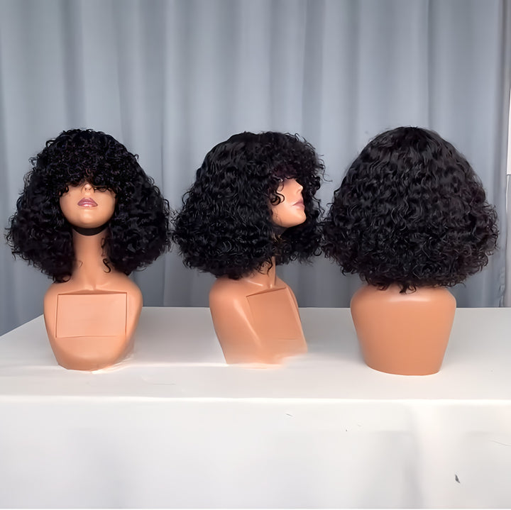 Funmi Double Drawn Wig With Bang