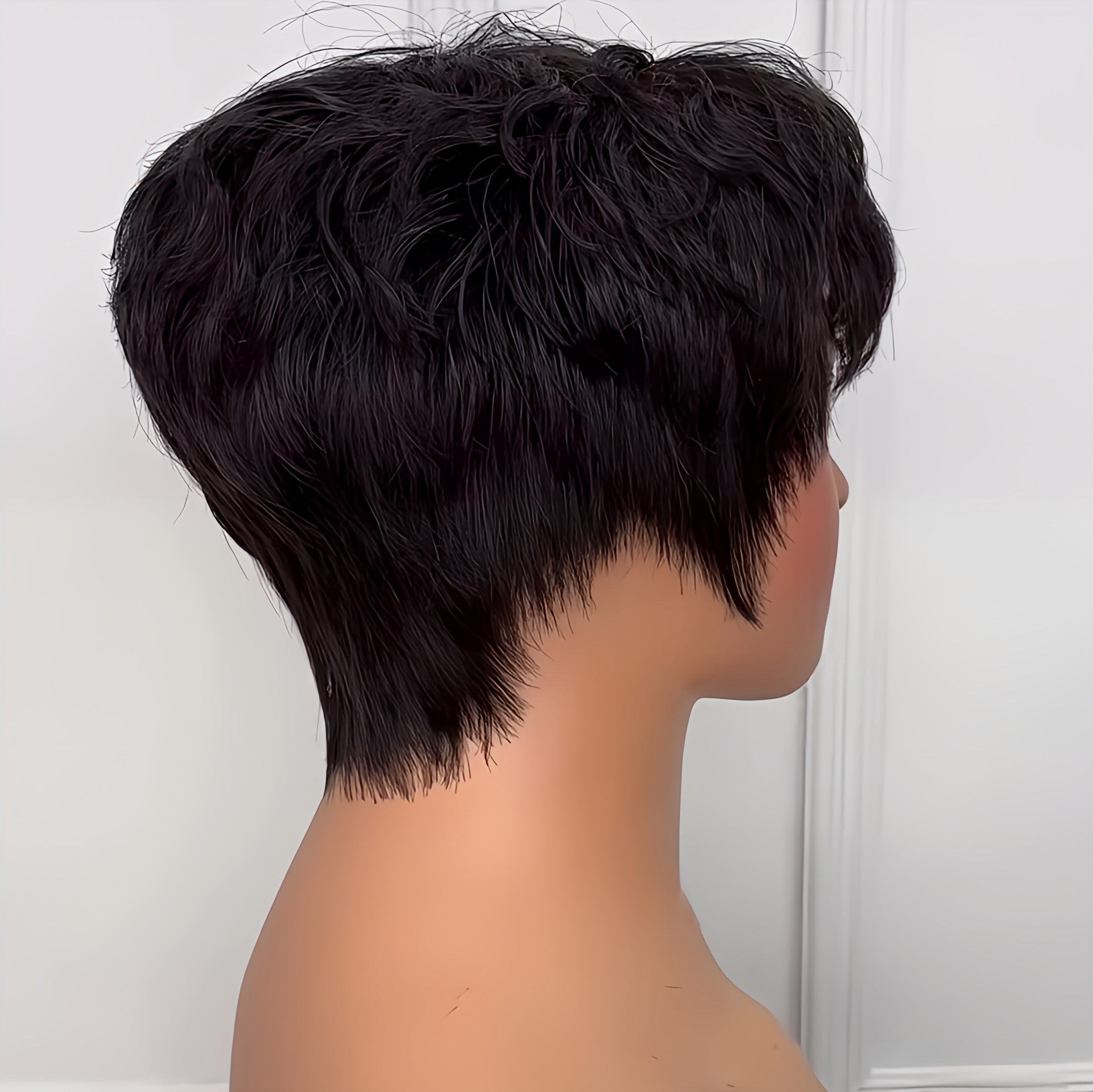Pixie Cut Glueless-Short Wig 100% Virgin Hair
