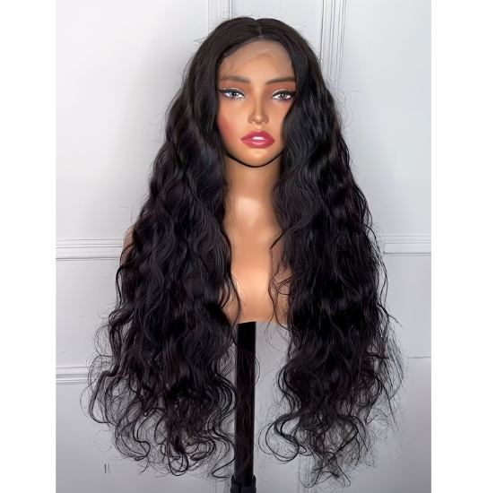 Luxury Wavy 5x5 Closure HD Lace Wig 100% Virgin Hair